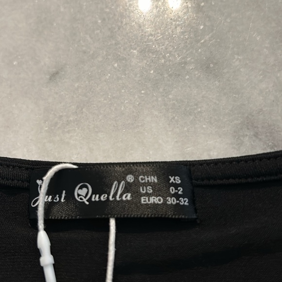 Black crop top, Size XS, Brand new with tags - Picture 4 of 5